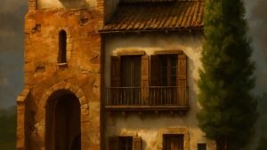 Andalusian style house artwork